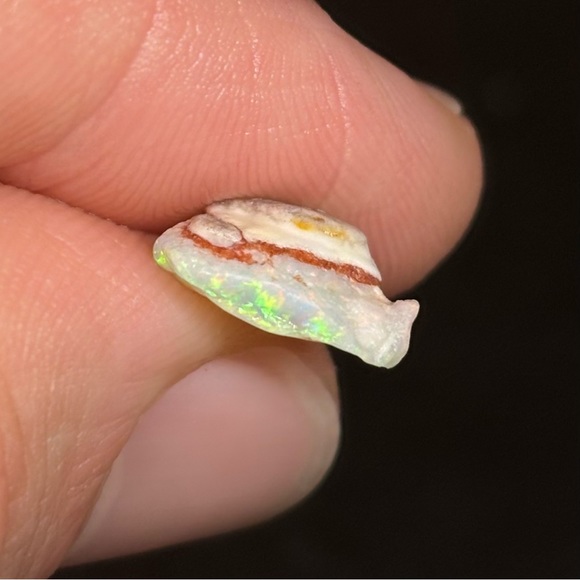 Color Cap Australian Coober Pedy Single Loose Uncut Opal Pick Of Choice - Picture 8 of 8